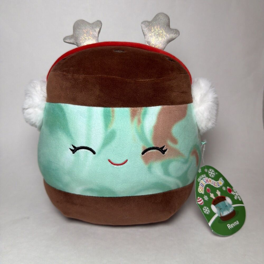Squishmallows Christmas Squad 8" Revna the Ice Cream Sandwich Soft Plush Doll